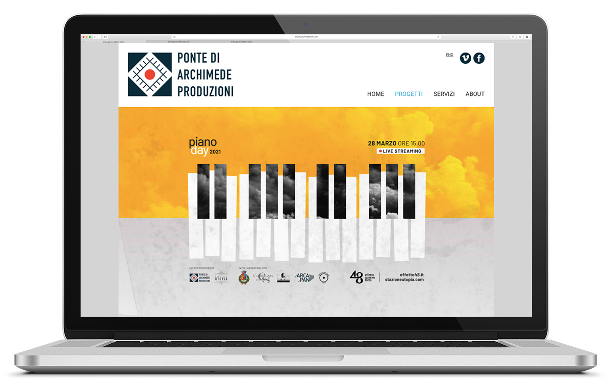 Website of Ponte di Archimede Produzioni